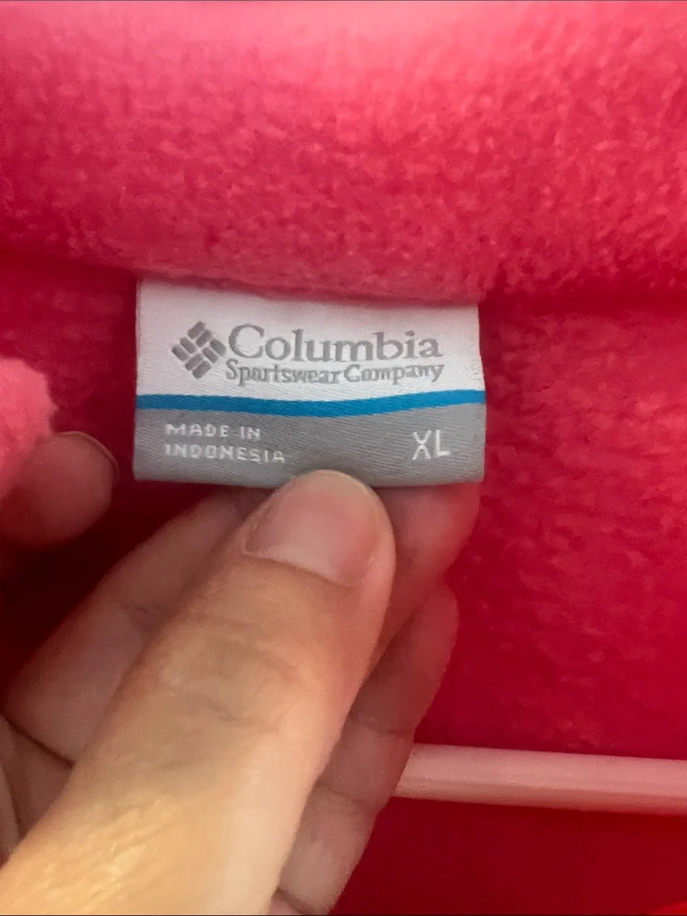 Columbia Bright Pink Full-Zip Fleece Jacket